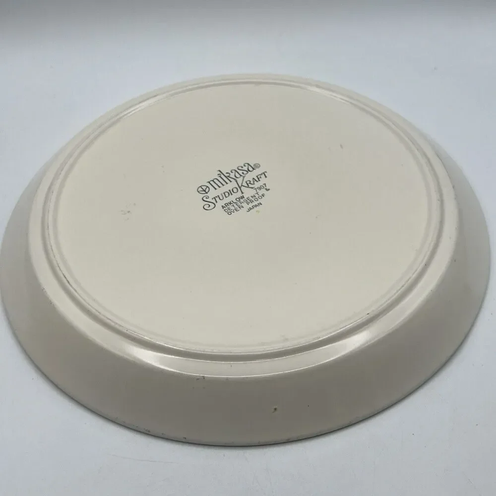 Mikasa Serving Platter Chop Plate 1970s Round 12.5
